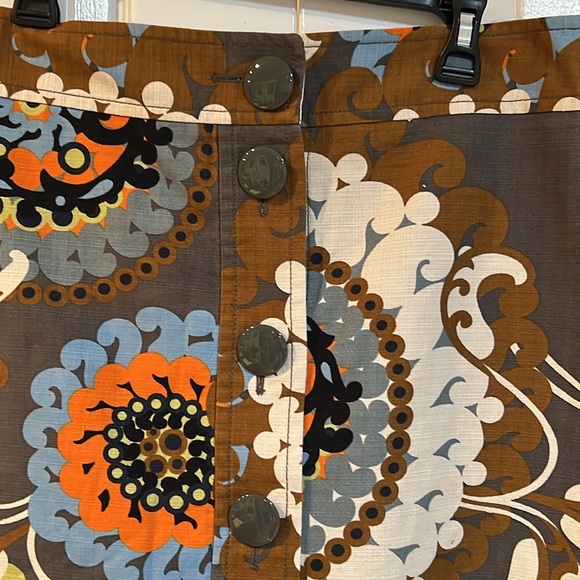 J. Crew-98% Cotton-Mod Print Mini Skirt-Sz 6 - Picture 3 of 5